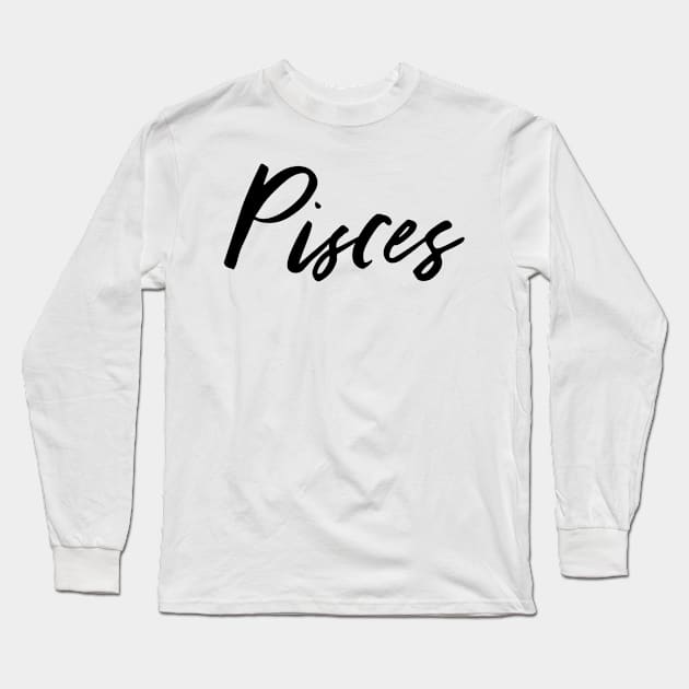 Pisces Long Sleeve T-Shirt by Sloop